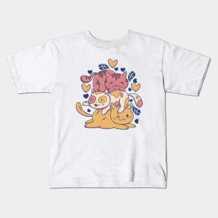 Valentine Cat Kids T-Shirt